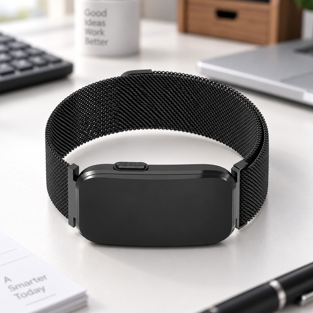Milanese Loop Magnetic - Garmin CIRQA スマートバンド用、磁石付きミラネーゼループストラップ。Garmin用ステンレススチール製ブレスレット。