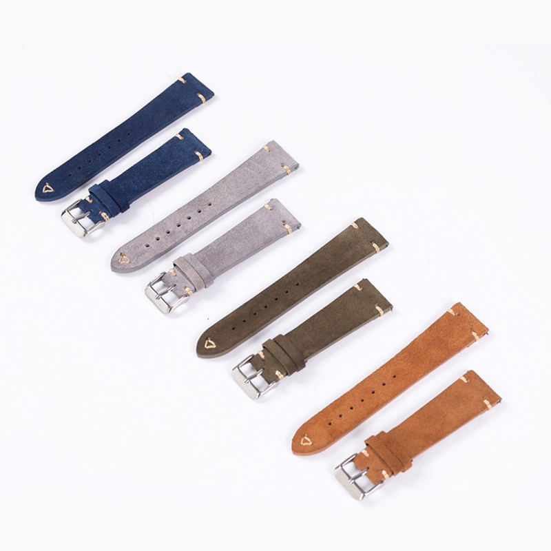 スエード時計ストラップ、交換用リストバンド、手作りステッチ、 - Suede Strap Watch のレビューと価格