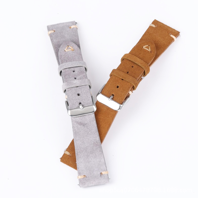 スエード時計ストラップ、交換用リストバンド、手作りステッチ、 - Suede Strap Watch のレビューと価格