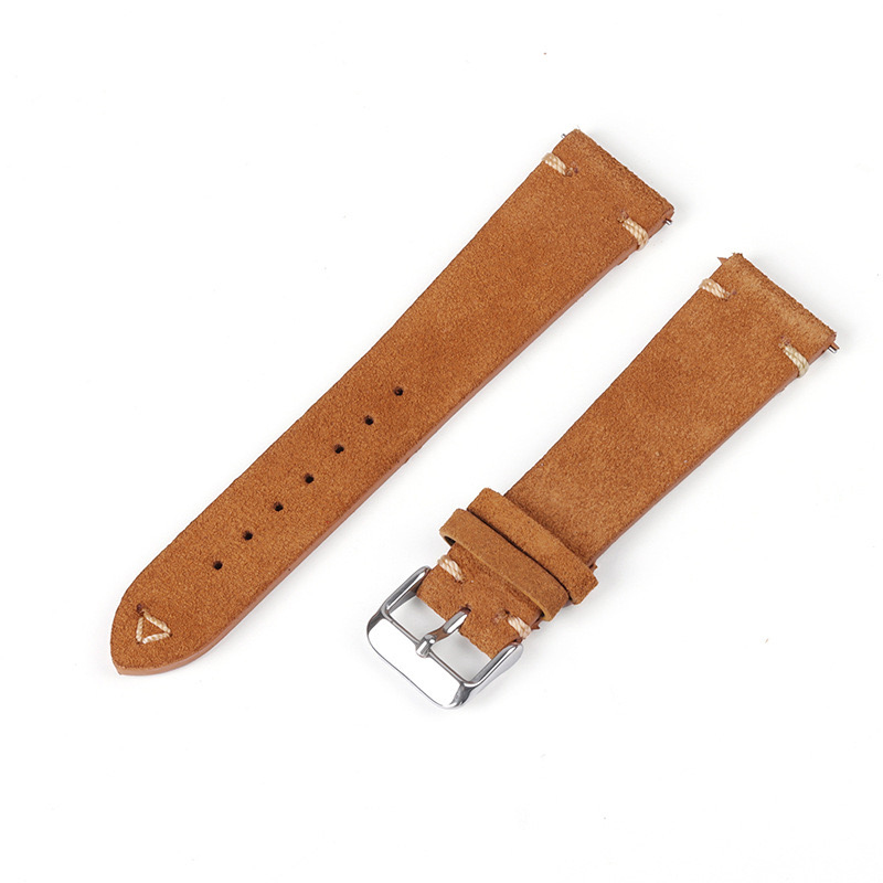 スエード時計ストラップ、交換用リストバンド、手作りステッチ、 - Suede Strap Watch のレビューと価格