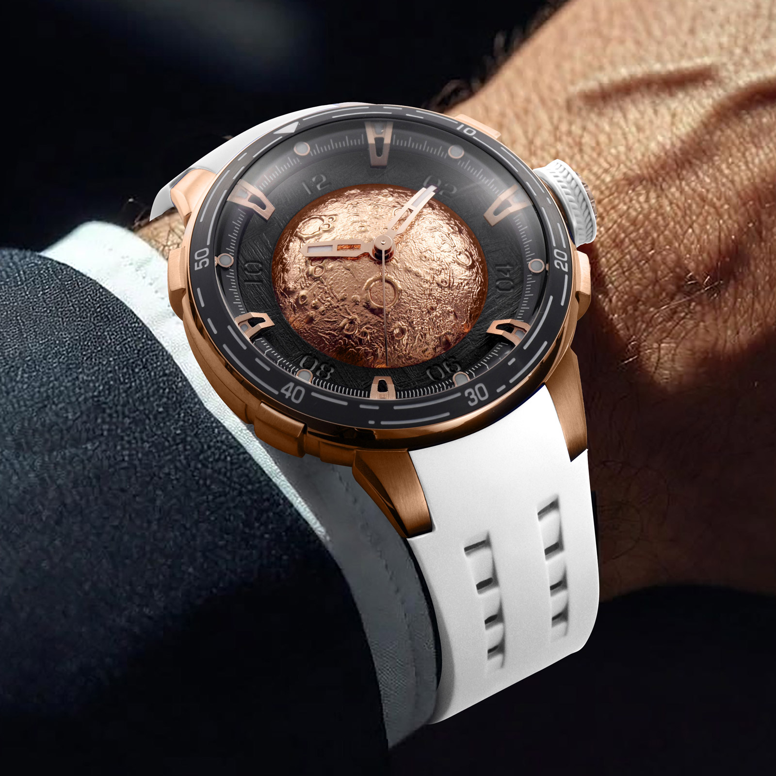 アストロノミー マーズ メンズ自動巻き腕時計、ミヨタ8215 - Omega Watch Constellation のレビューと価格