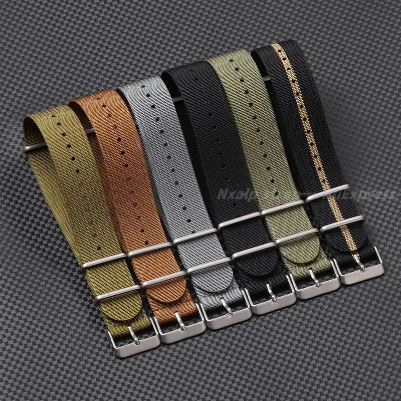 男性用リブ編みナイロンウォッチストラップ,セイコー用ミリタリ - Nato Strap Nylon のレビューと価格