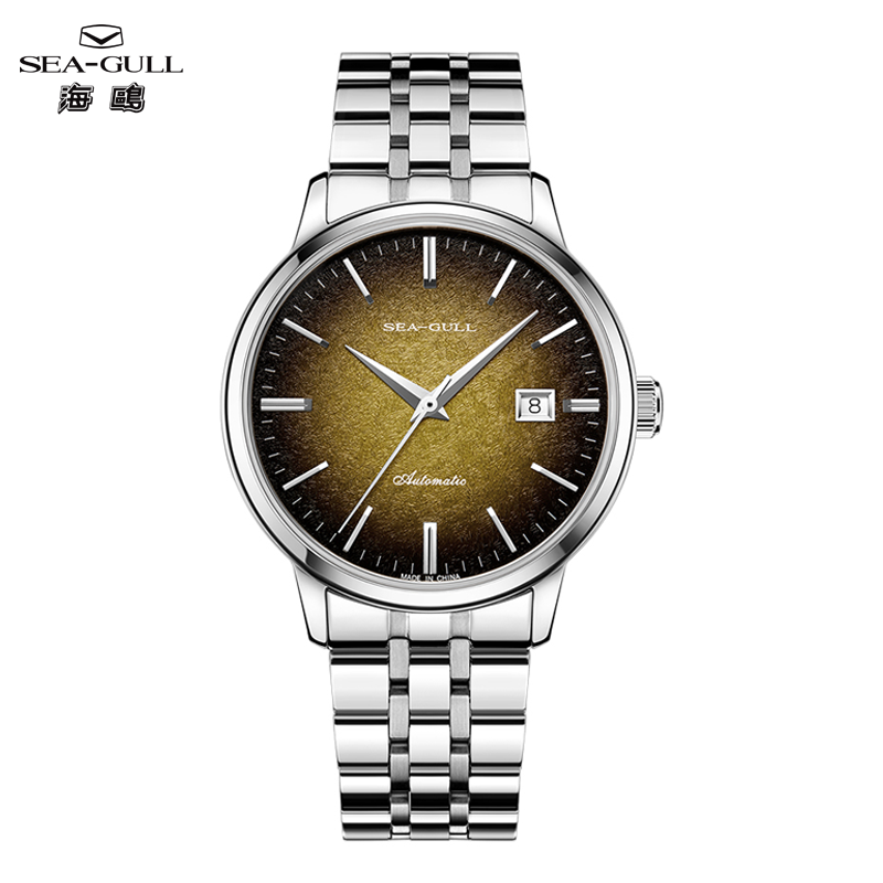 カモメビジネスミニマリストシリーズ腕時計男性用自動機械式時計 - Omega Watch Constellation のレビューと価格