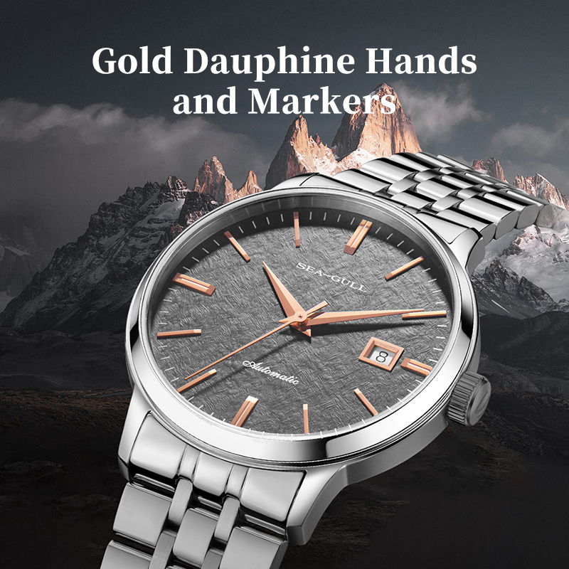 カモメビジネスミニマリストシリーズ腕時計男性用自動機械式時計 - Omega Watch Constellation のレビューと価格
