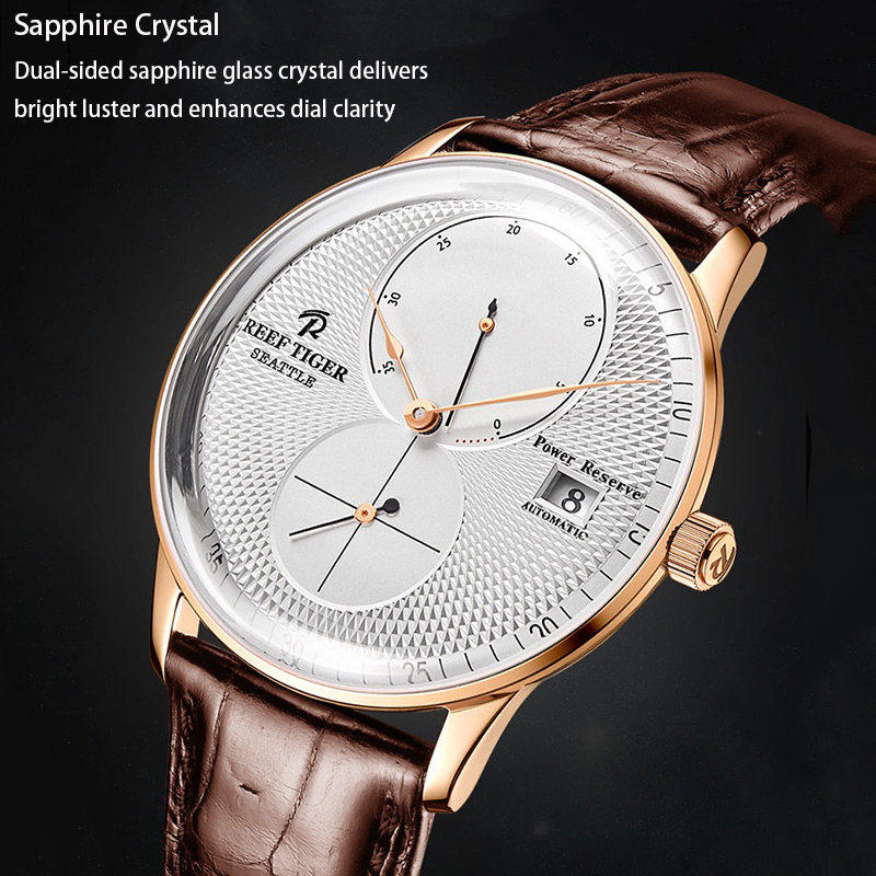 防水機械式メンズ腕時計、日付とパワーリザーブ表示付き、ステン - Seiko Watch Presage のレビューと価格