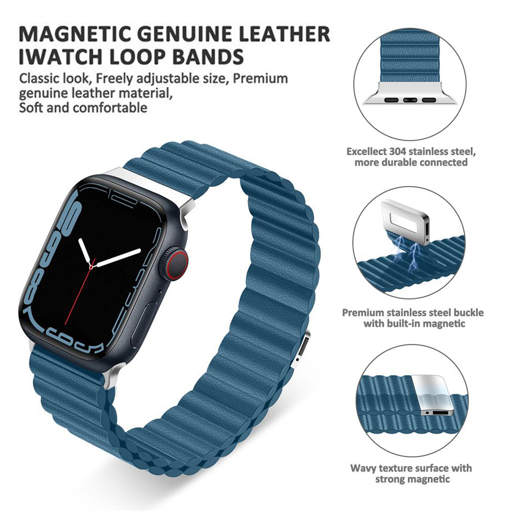 Apple Watch用レザーストラップ,38,42,38, - Milanese Loop Magnetic のレビューと価格